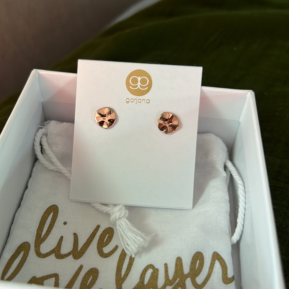 Gorjana chloe studs- rose gold Earrings
